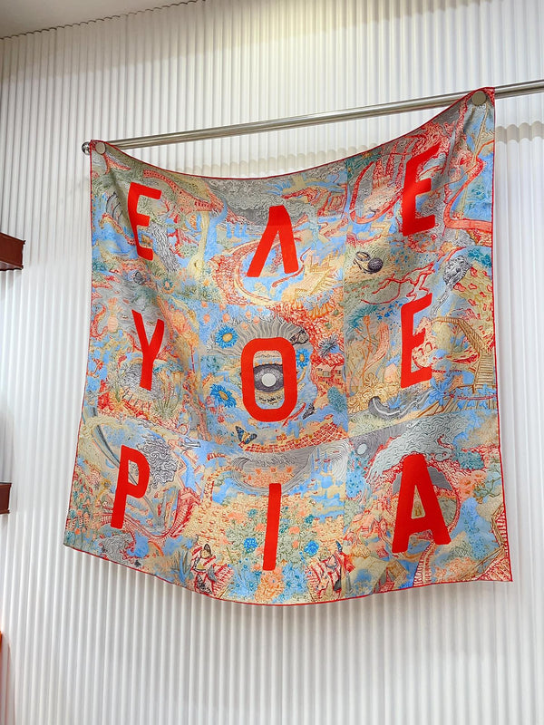 Eleftheria Scarf 90 CM In Colorful Silk Twill 193835