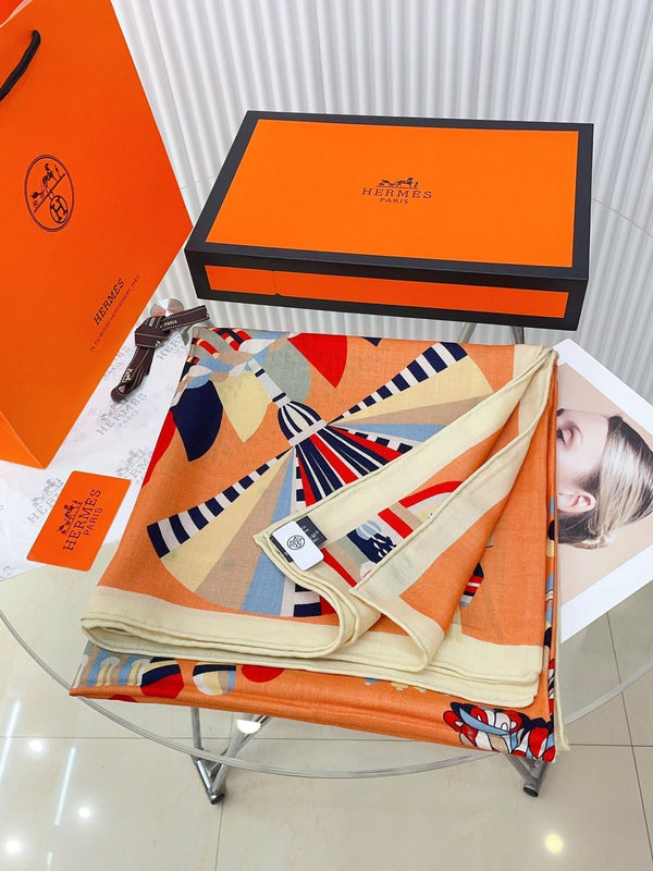 Haute Parure Scarf 135 CM Colorful Cashmere And Silk 324752