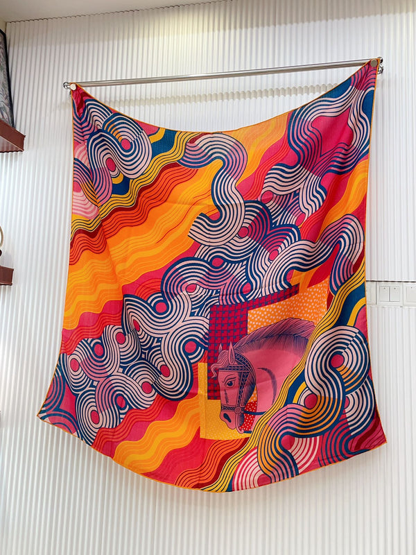 SCARF 140 CM COLORFUL 388171