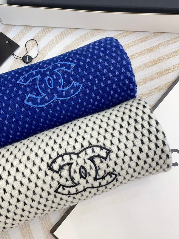 SCARF 180 CM IN AZURE BLUE CASHMERE 394593