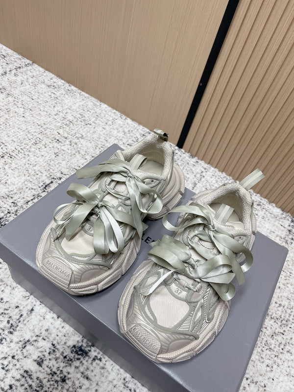 Balenciaga Sneaker Mesh Lace-up Light Gray Fabric 534185
