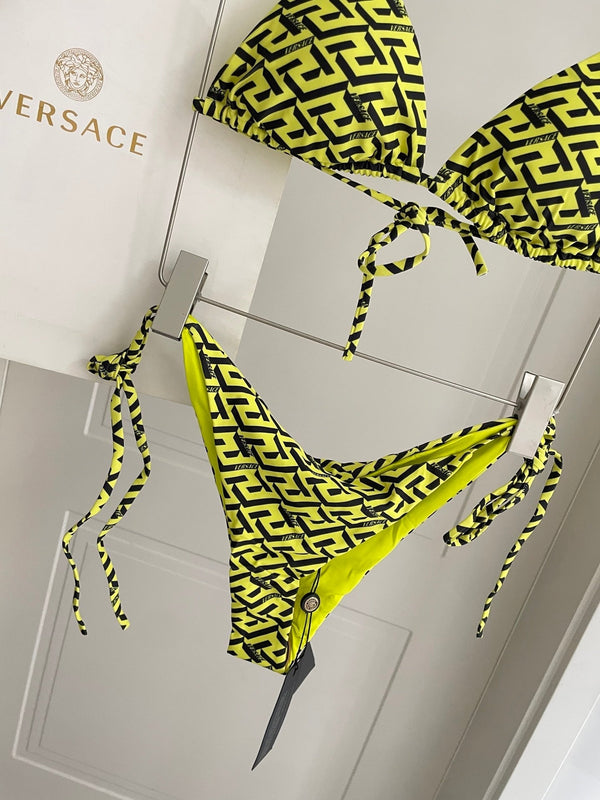 Versace Two-Piece Bikini Yellow Colorful 201827