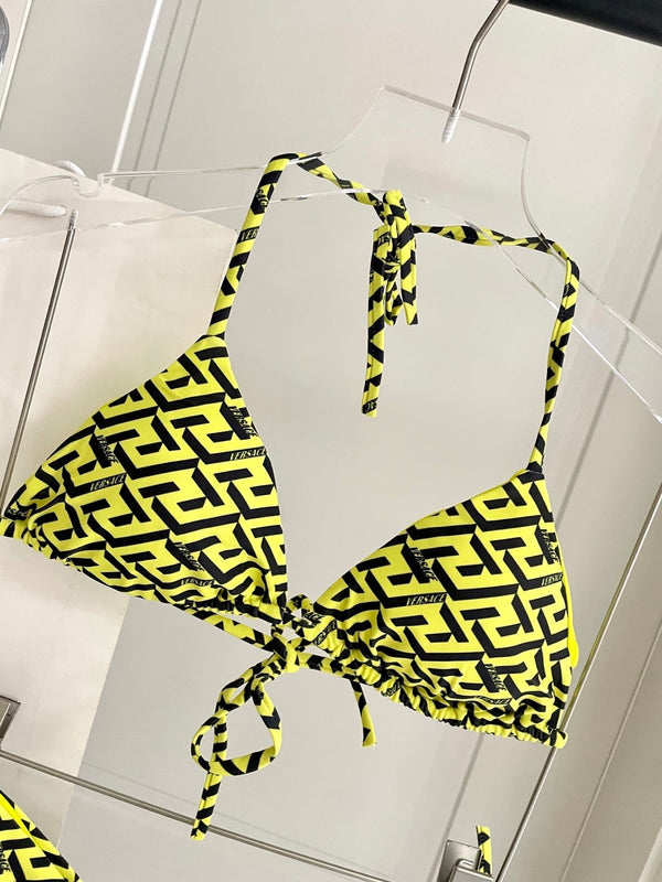 Versace Two-Piece Bikini Yellow Colorful 201827