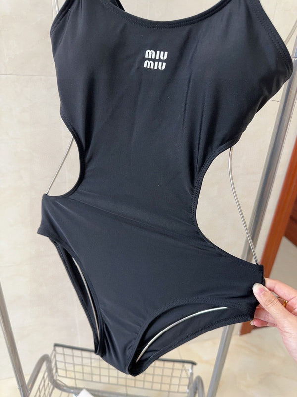 Miu Swimsuits Black Cotton 180534