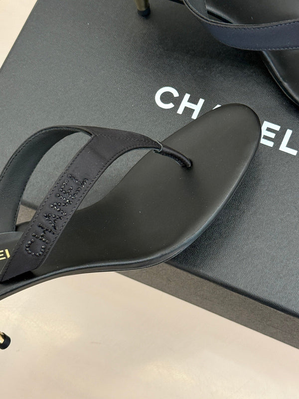 CC 2026 Thong Sandal 5.5cm Black Satin 825791
