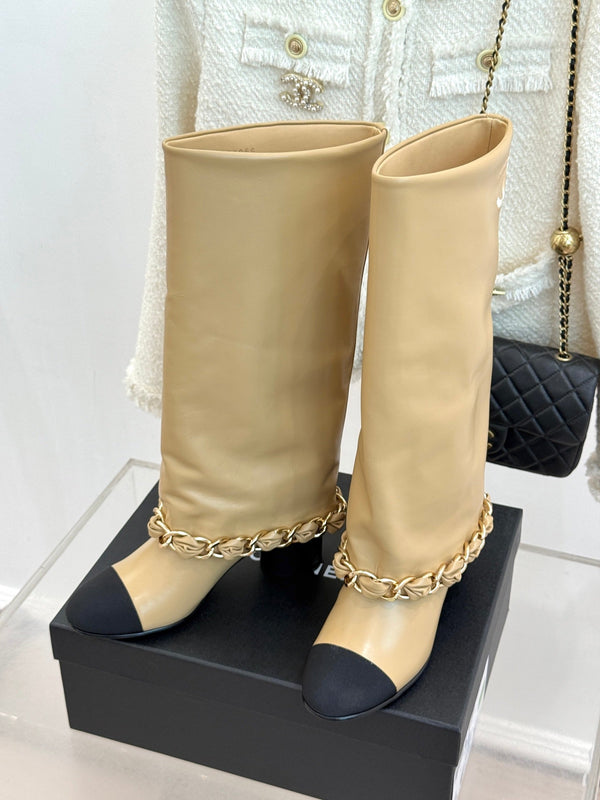 CC 26K Trousers Boot Beige Leather 904744