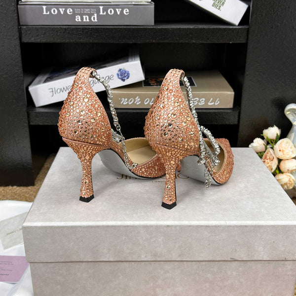 Jimmy 26 Stevie Pump 9cm Pink Crystal Leather 681911
