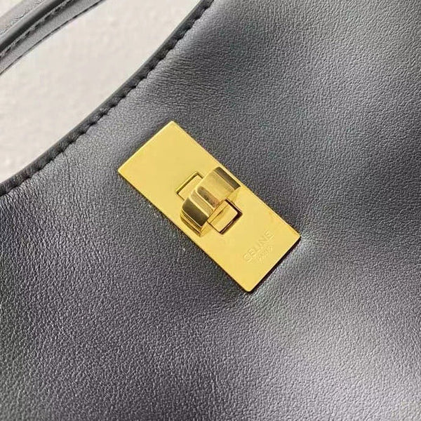 Celine Teen Bucket 16 Bag Black Calfskin