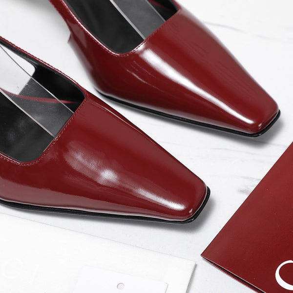 GG Cruise 2026 Slingback 55mm Burgundy Sheepskin 601092