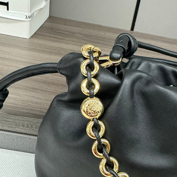 Loewe Flamenco Purse 23 Black Lambskin Ghw