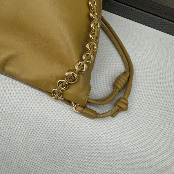 Loewe Flamenco Purse Bucket 32 Gold Lambskin Ghw