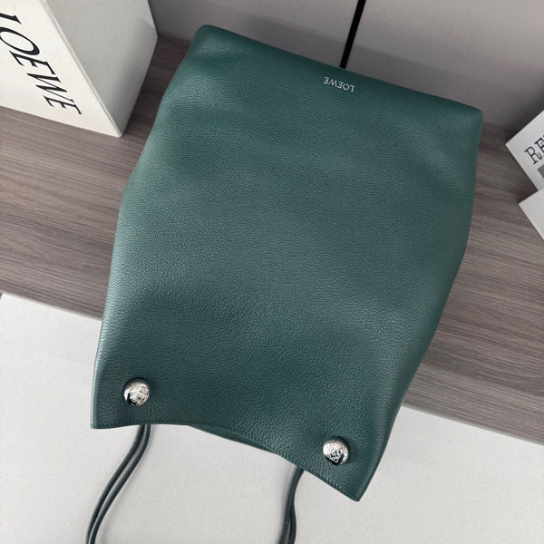Loewe Pebble Hobo Dark Teal Green Smooth Calfskin