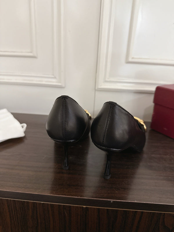 GG Boulevard Pumps 7.5cm Black Leather 888854