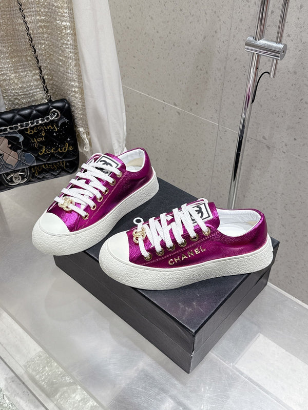 CC Sneaker Purple cowhide 204665