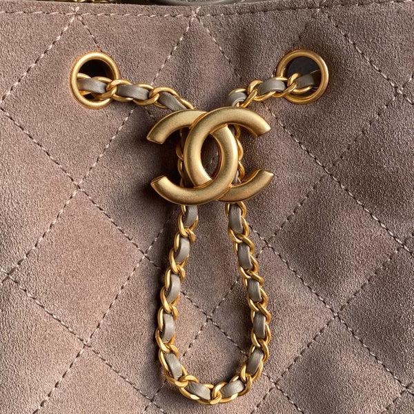 CC 25C Hobo Bag 40cm Rosy Brown Suede