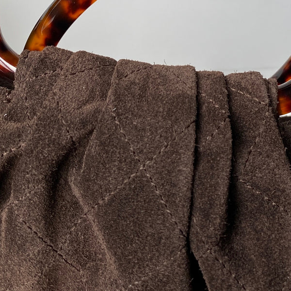 CC 26 Pouch Large 32 Coffee Tortoiseshell Suede 286200