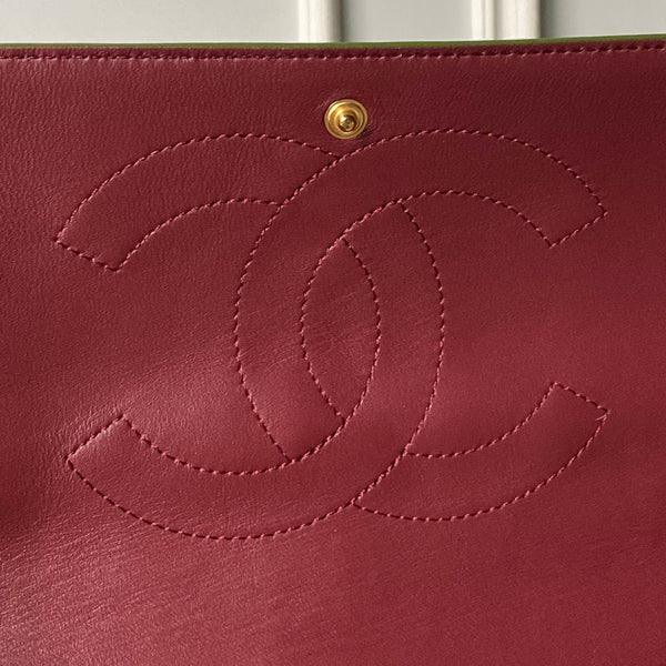 CC 26s Maxi Flap Bag 39cm Olive Imported Leather