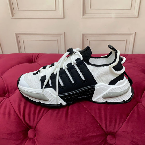 DC 24 Airmaster Sneakers White Black Cowhide 947301