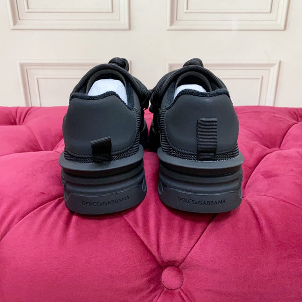 DC 25 Casual Sports Shoes Black Cowhide & Mesh 232263