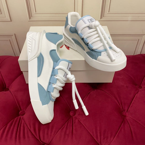 DC 25 Casual Sports Shoes Slate Blue Cowhide & Mesh 271100
