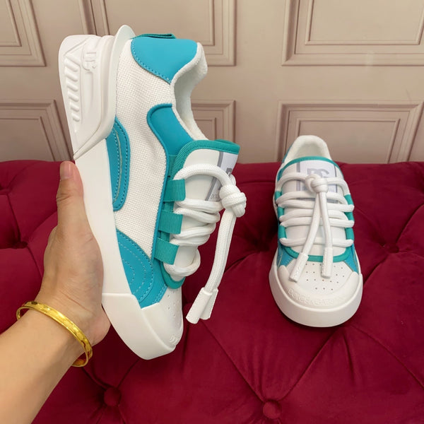 DC 25 Casual Sports Shoes Cyan Silk Cowhide & Mesh 271105