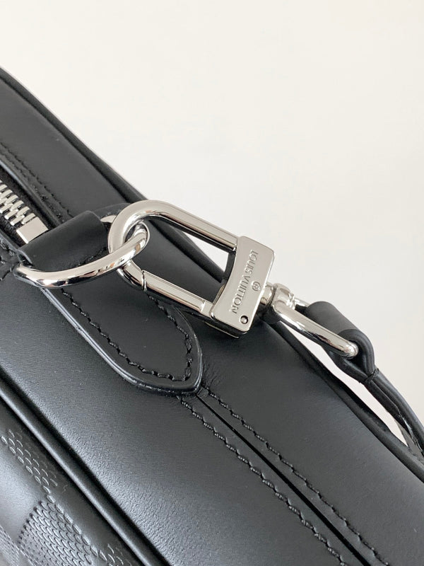 LV N40444 Porte-Documents Voyage NM Black Damier Infini Leather