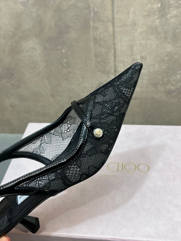 Jimmy 26 Amita Pump 45mm Black Mesh 682977