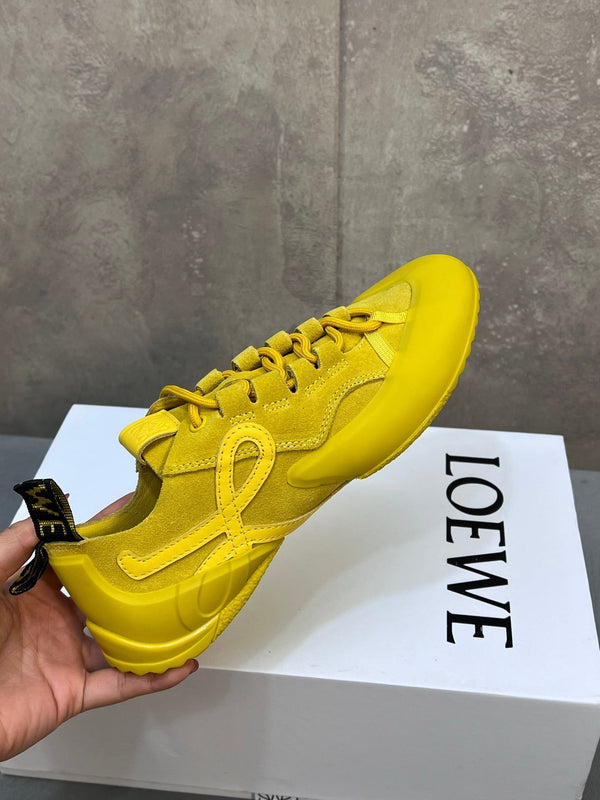 LOEW 26s Grip Sneaker Yellow Suede Sheepskin 682763