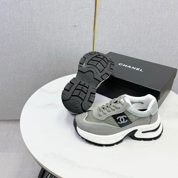 CC 26s Runners Sneakers Grey Mesh Suede 865807