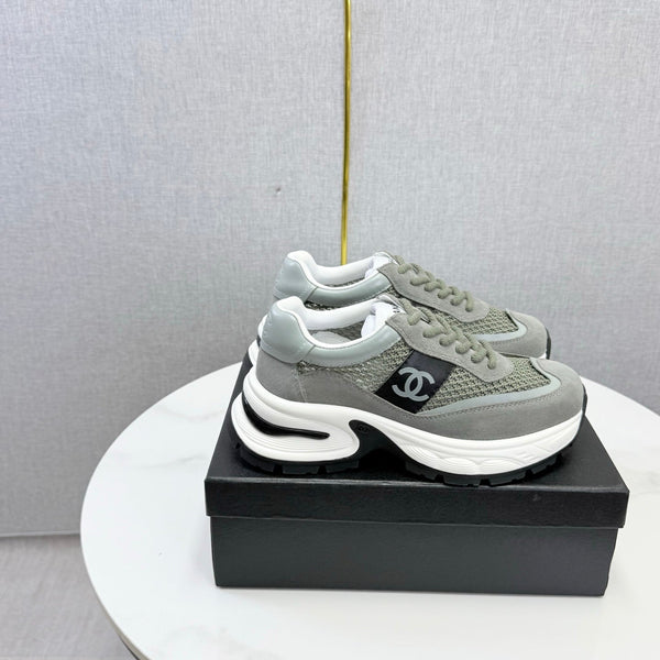 CC 26s Runners Sneakers Grey Mesh Suede 865807