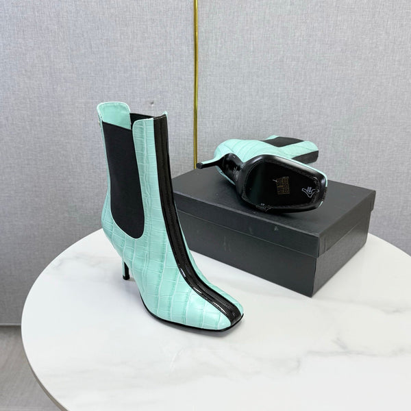 CC 26s Metiers d'Art Boot Mint Green Embossed Leather 904449