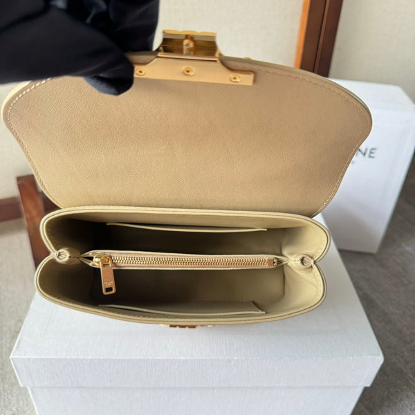 TEEN NINO BAG 20 IN PARMESEAN YELLOW SOFT CALFSKIN GOLD HARDWARE