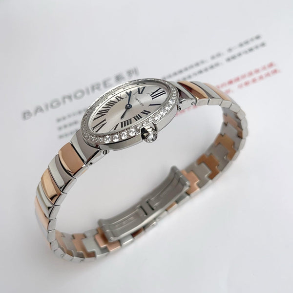 Baignoire 23mm Pink Gold Diamond Bezel