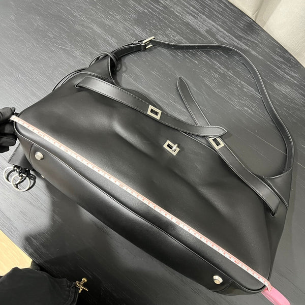 BG Bel Air Shoulder Bag Black Smooth Calfskin