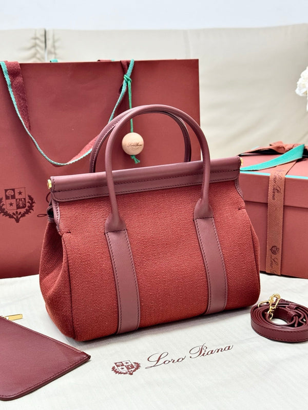 LP Loom L25 Burgundy Calfskin Canvas 282194