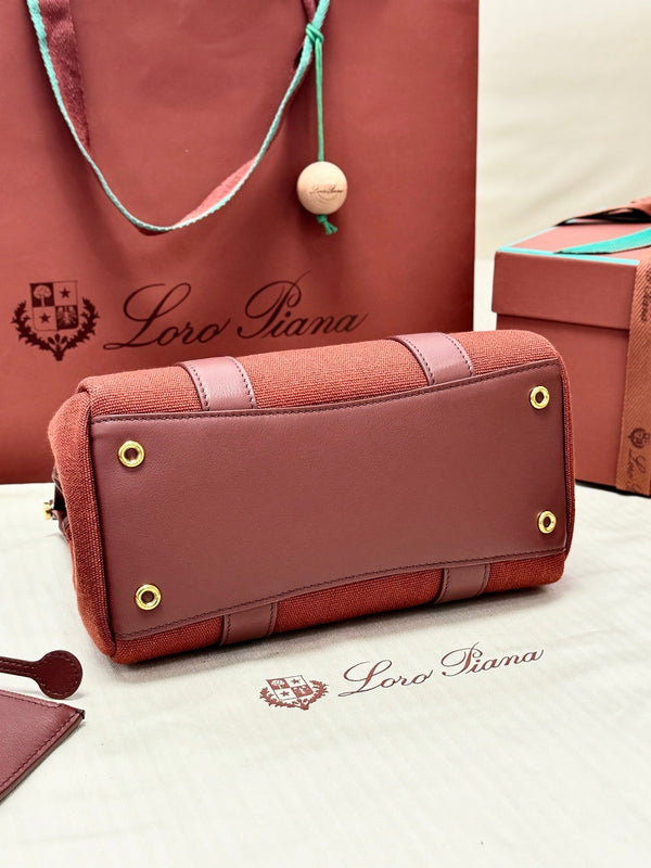 LP Loom L25 Burgundy Calfskin Canvas 282194