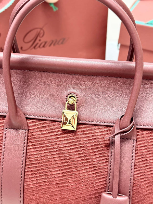 LP Loom L25 Burgundy Calfskin Canvas 282194