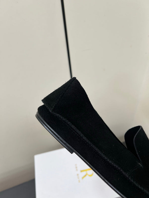 The Row Tyler Loafer Black Suede 340031
