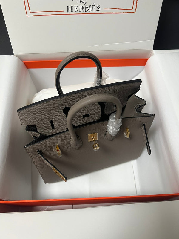 HM BIRKIN SELLIER ETAIN EPSOM LEATHER GOLD HARDWARE