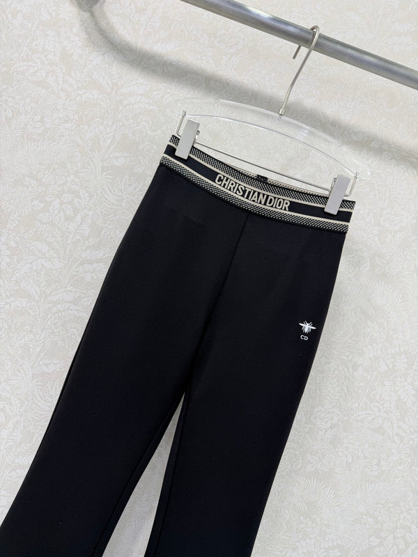 CD 26s Flared Trousers Black Nylon Rayon 352023