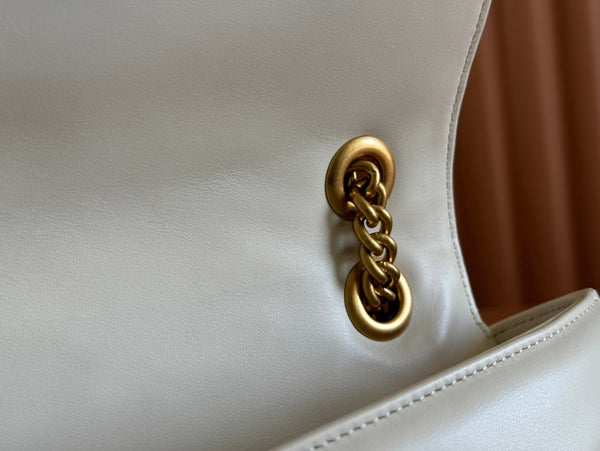 Gucci GG Marmont 31 Bag White Calfskin 248224