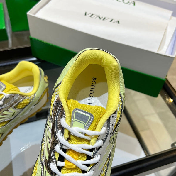 BV 26s Orbit Flash Sneaker Sliver Yellow Mesh Leather 735918