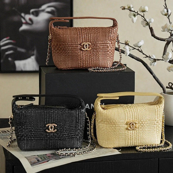 Chanel 26s Bag 21.5cm Straw Woven