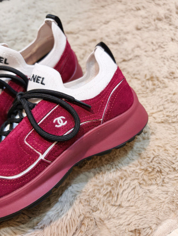 CC Métiers d’art 2026 Sneakers Burgundy Suede 941010