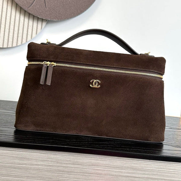 CC 2026 Vanity Bag 28CM With Chain Suede Leather