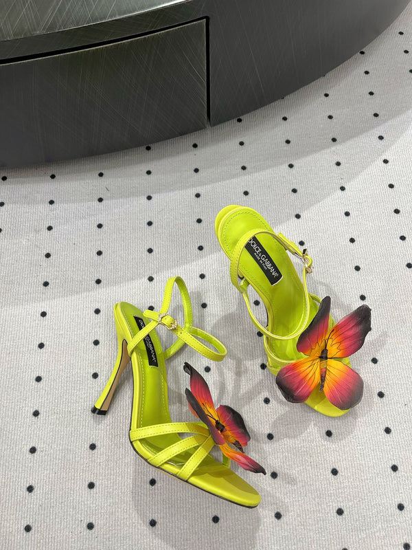 DC 24 Butterfly High Heel Neon Cowhide & Sheepskin 295967