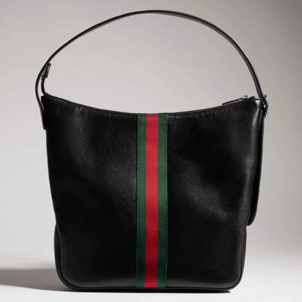 GG 2026 Lunetta Crossbody Bag 26cm Black Calfskin
