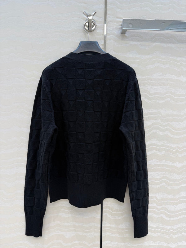 HM "Medor" Long-Sleeve Cardigan Black Wool