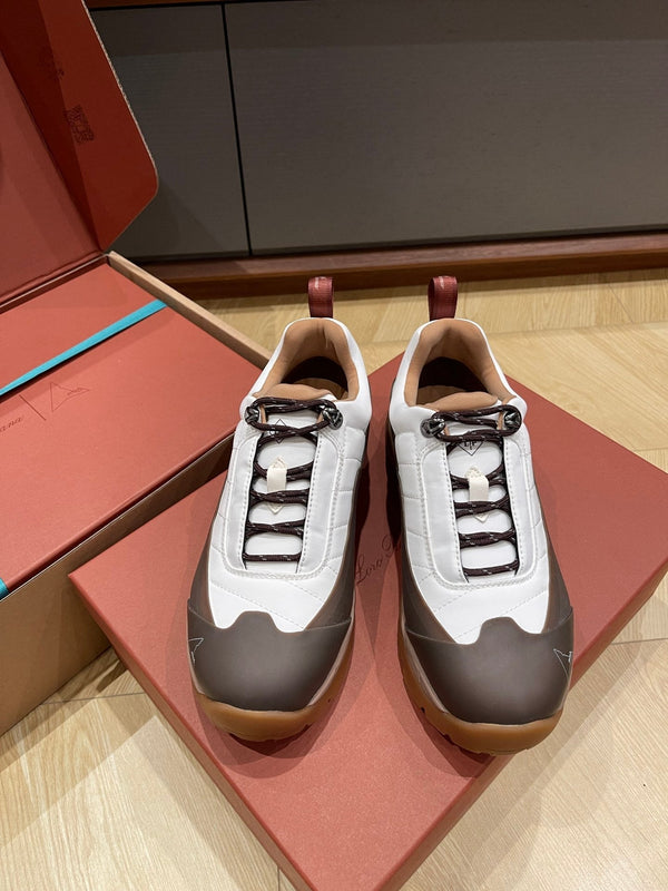 LP Katharina Sneaker Coffee White Technical Fabric 521686