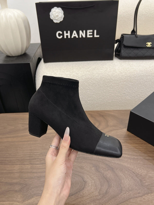 CC 26s Oxford Boots 5.5cm Black Suede 909941